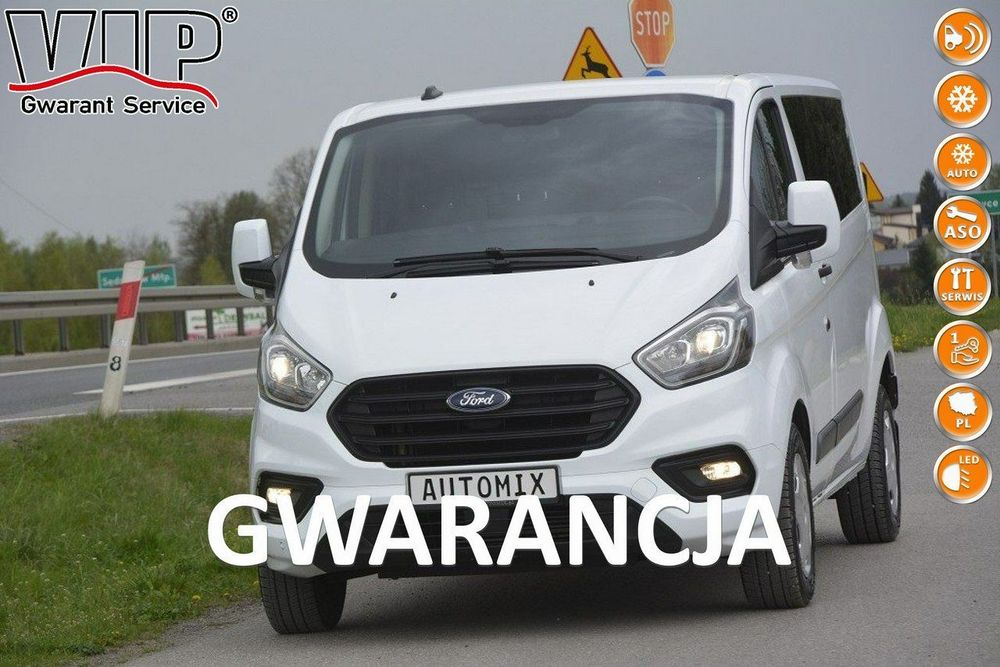 Ford Transit Custom 2.0EcoBlue Polski Salon L2H1 Long bezwypadkowy gwaranc przebiegu FV23%