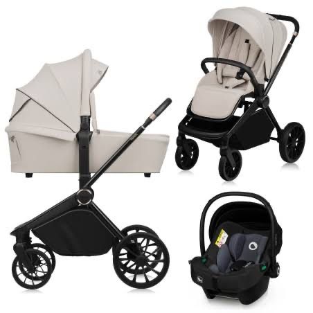 Wózek 3 w1 Lionelo Mika Plus beige sand