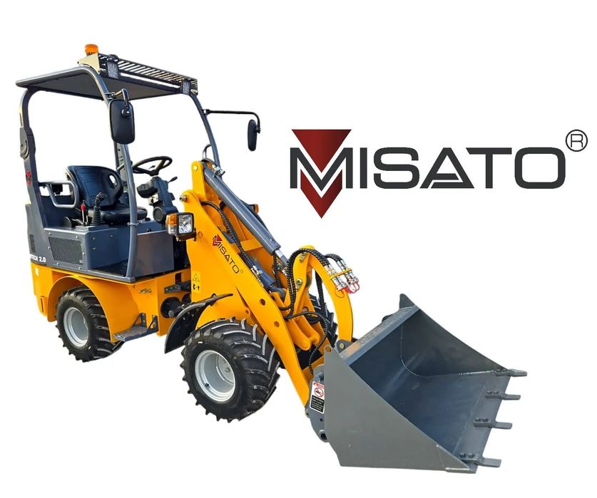 MISATO Mtech 2.0  MISATO Mtech 2.0 600kg ładowarka czołowa KUBOTA przegubowa widły łyżka