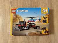 Nowe Lego Creator Ciężarówka z platformą i helikopterem 31146 Okazja