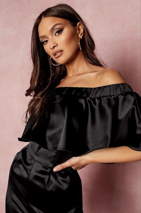 Новорічний святковий вечірній комбінезон зі штанами boohoo s-m