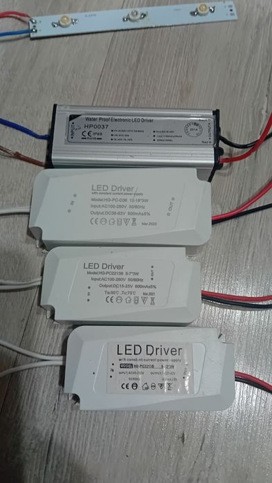 LEDY, drivery, płytki do lamp akwarystycznych i nie tylko