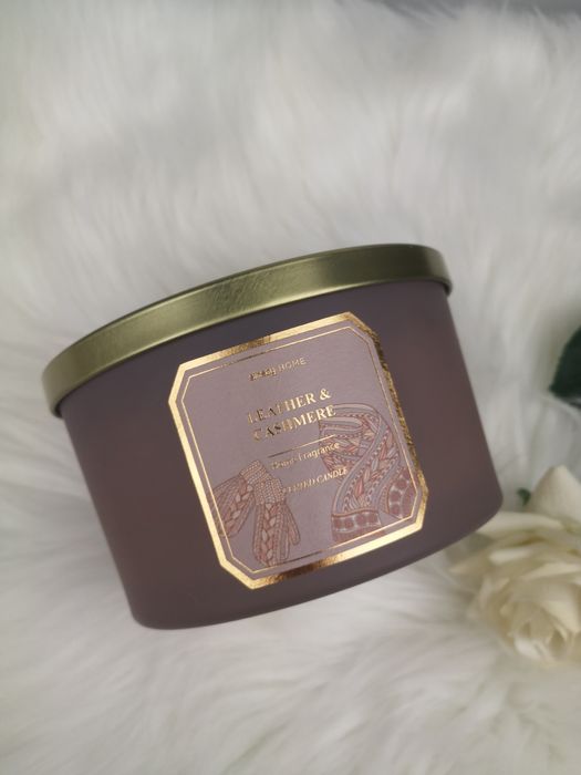 Duża świeca zapachowa Leather & Cashmere świeczka Skórach i Kaszmir