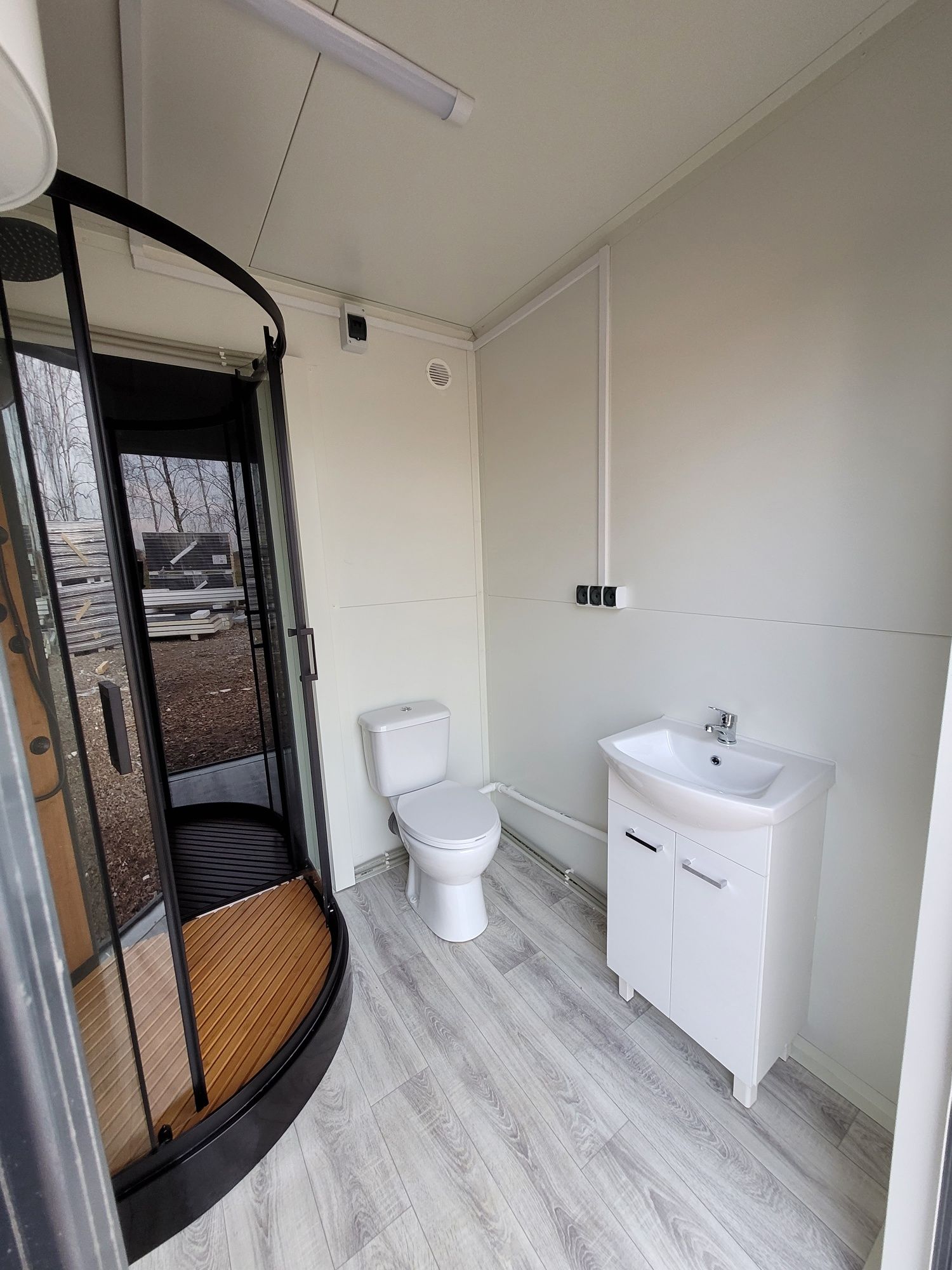 Pawilon Łazienka Prysznic Kontener Sanitarny WC Wyposażony