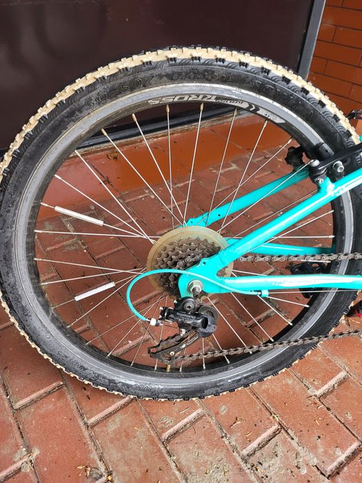 Rower 24 cale turkusowy