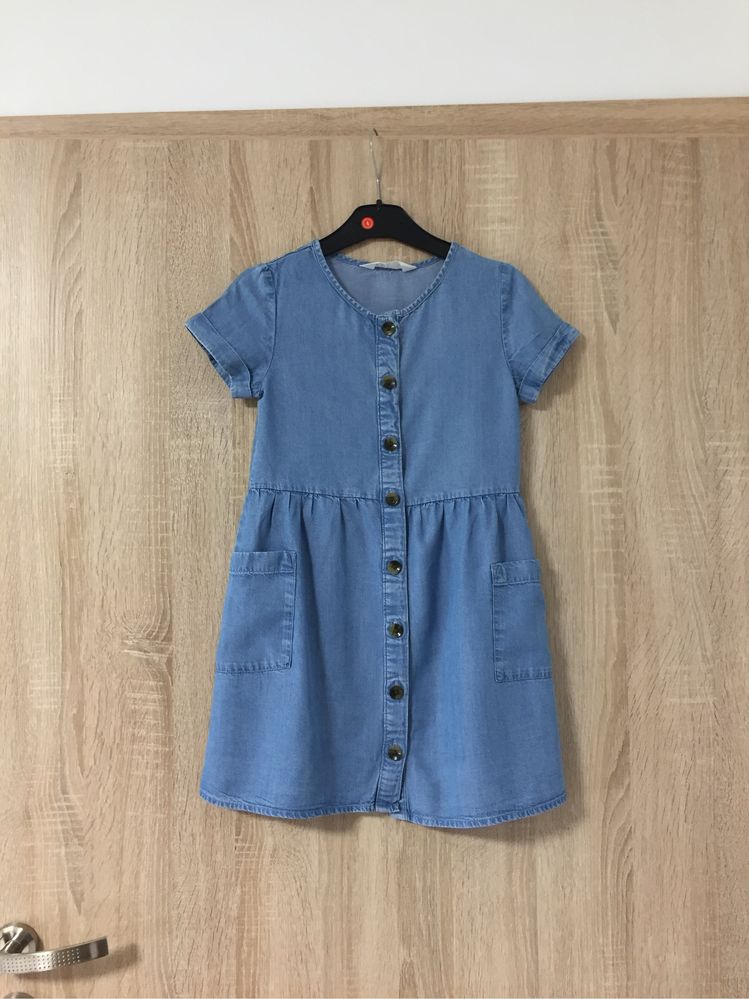 Sukienka dżinsowa cienka H&M rozmiar 122