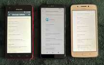 3 x telefon smartphone Philips V377 Motorola G5 Alcatel 5024D