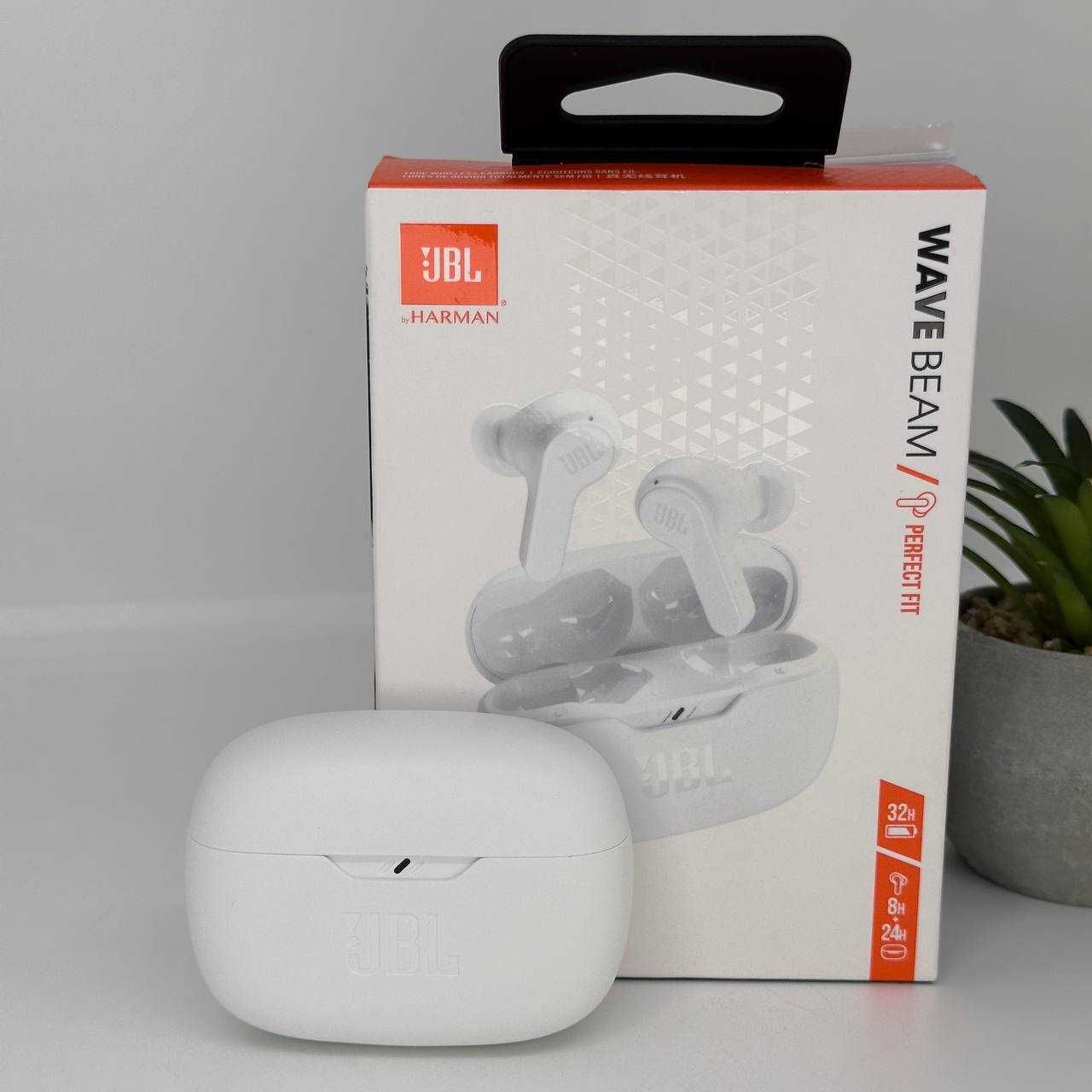 Бездротові навушники JBL Wave Beam White (JBLWBEAMWHT) ORIGINAL Купити