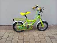 Rower dla dziecka Monkey 12" zielony+kółka boczne