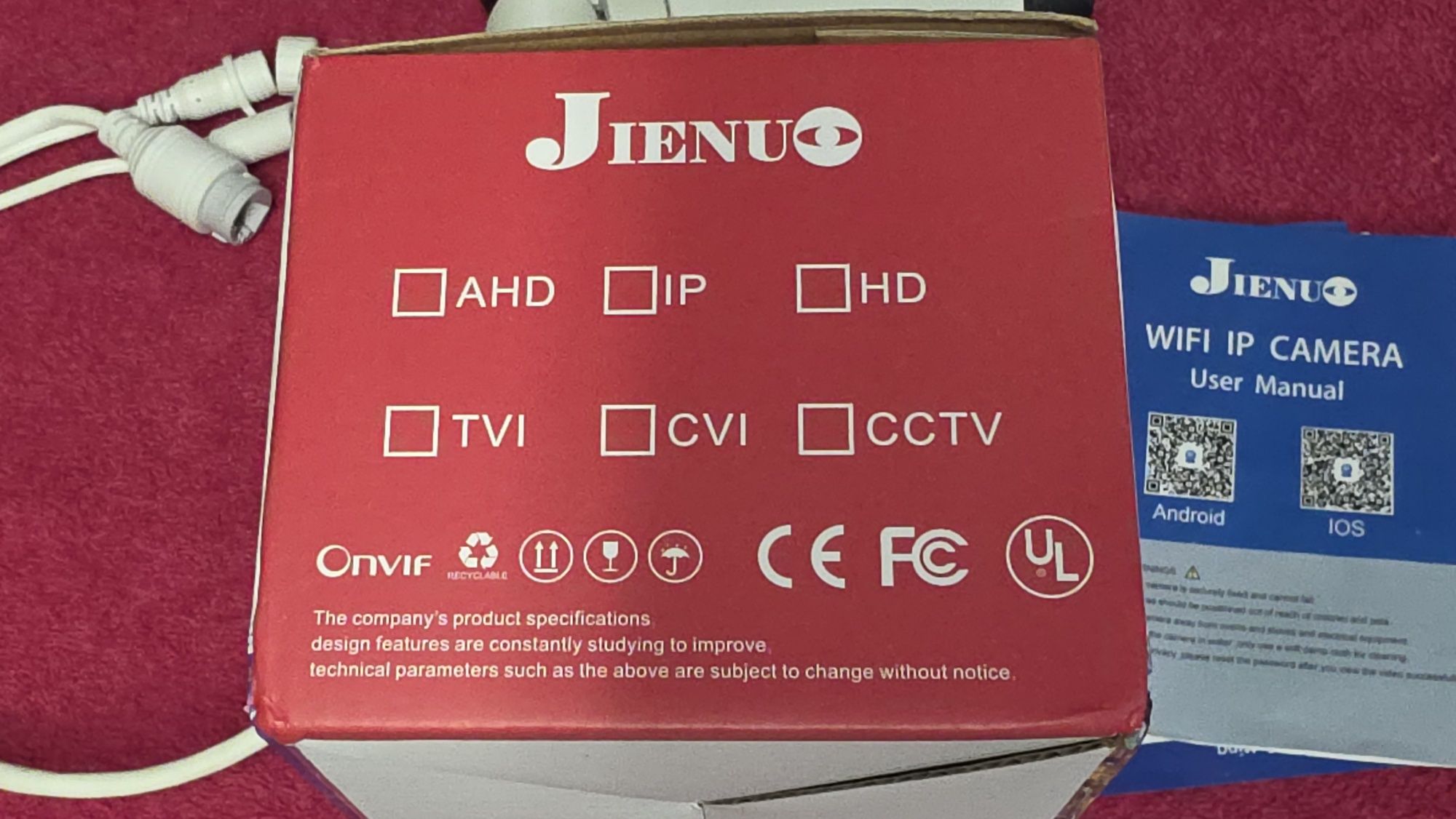 Kamera IP wi-fi Jienuo zewnętrzna  5MP 2.8mm Onvif Camhipro