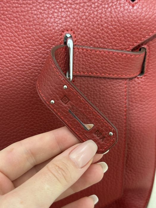 Hermes Jypsiere червона велика сумка