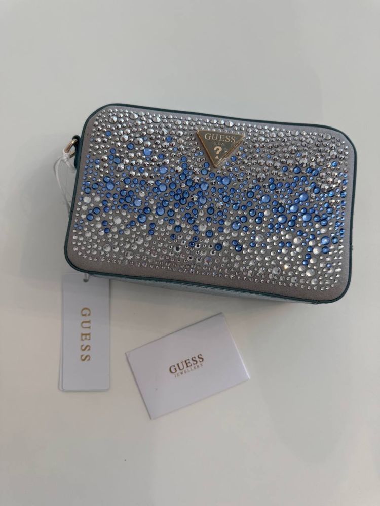 Torebka Guess crossbody z cyrkoniami model Sofia