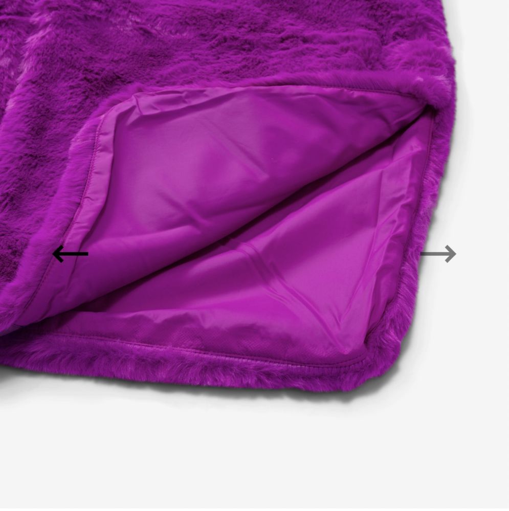 Довга куртка Nike Wmns Plush Faux Fur VIVID PURPLE