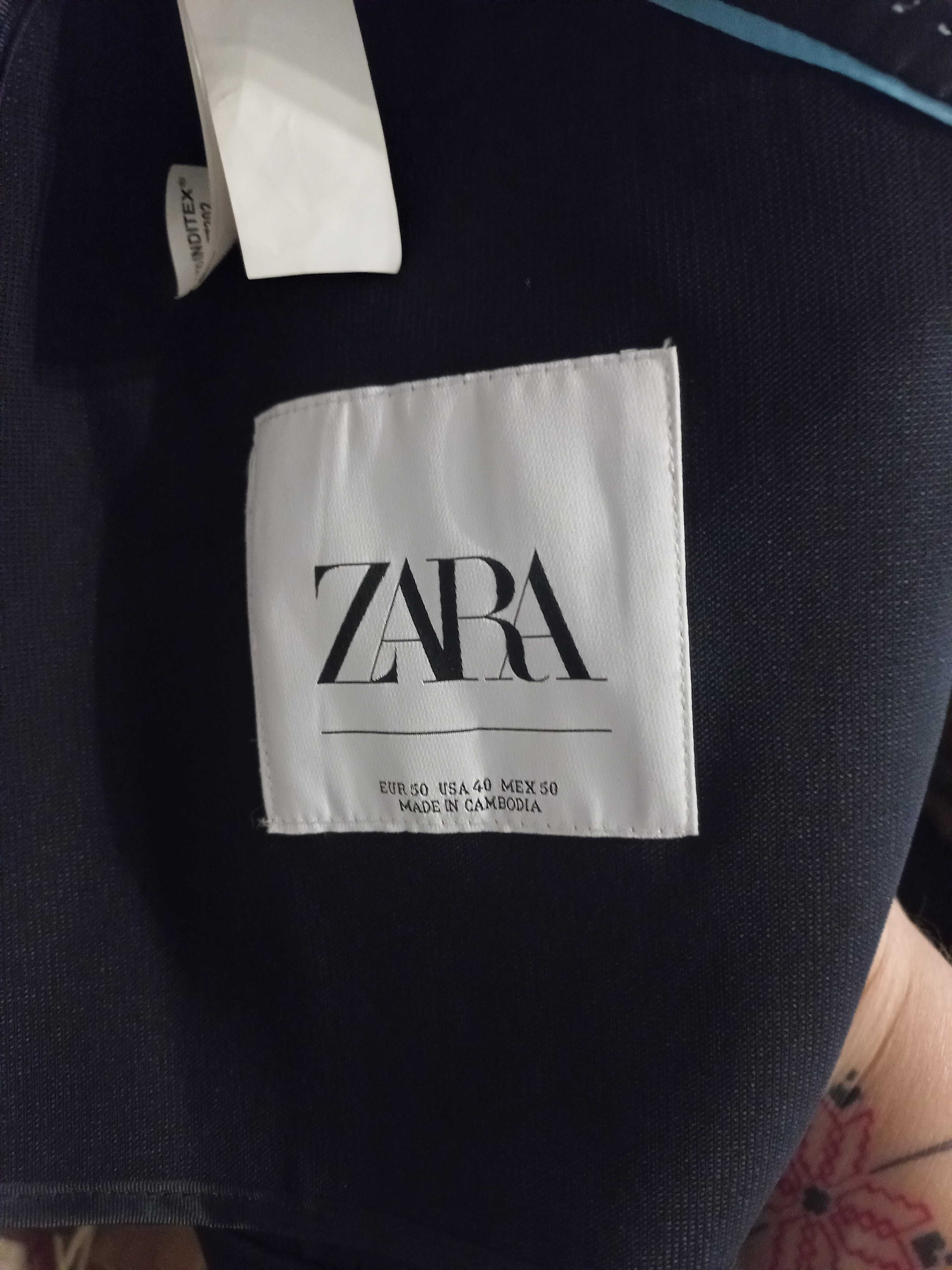 Чоловічий костюм Zara Traveler, темно синій. Розмір 46-48.
