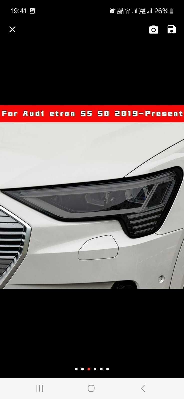 Audi e-tron - Ауді Бронеплівка Протиударна плівки на фари зроби сам