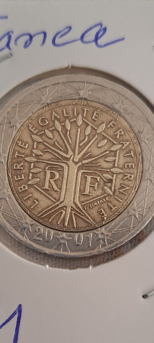 Moeda de 2 € Francesa com ERRO