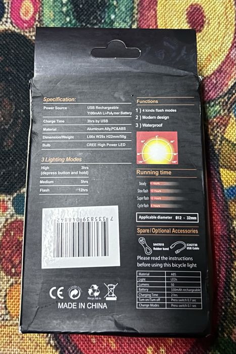 Luz Bicicleta em Led