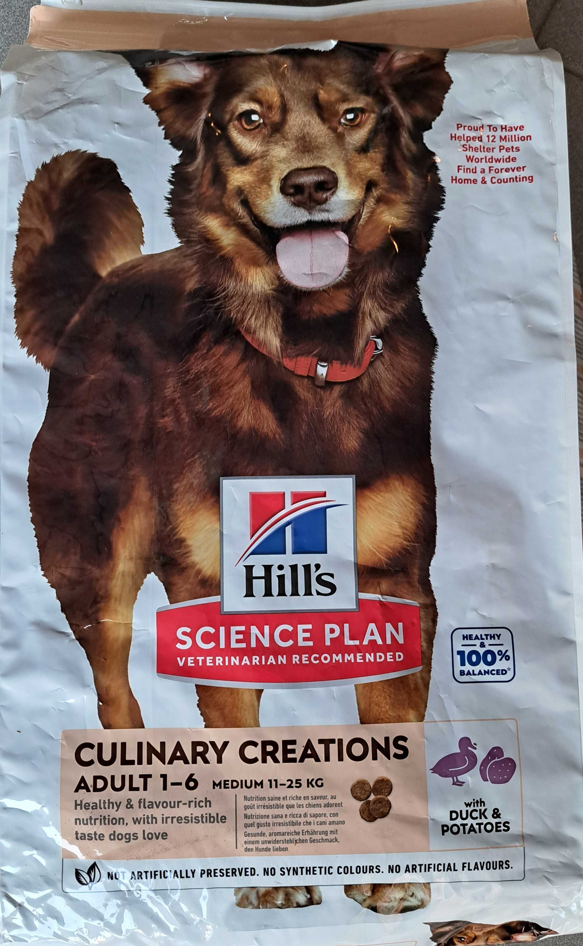 Корм для собак Hill's Science Plan Adult 1-6 Medium Duck & Potato 14кг