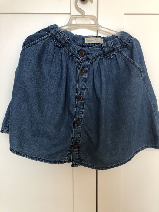 Zara jeansowa spódnica 140