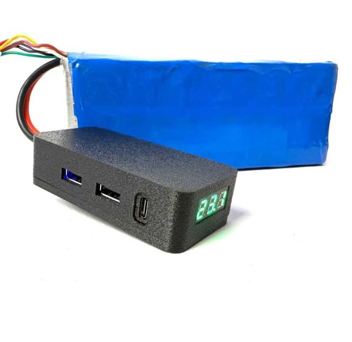 Адаптер XT60  2 USB   PD 65W, блок живлення від FPV акумулятора