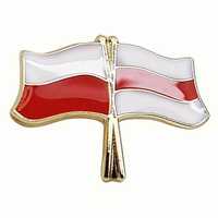 Przypinka pin wpinka flaga Polska-Wolna Białoruś