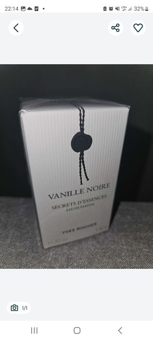 Vanille Noire Yves Rocher 30 ml U N I K A T Ostatnia sztuka!