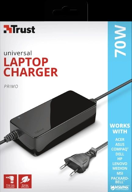 Універсальний блок живлення Trust Primo 70W Laptop Charger