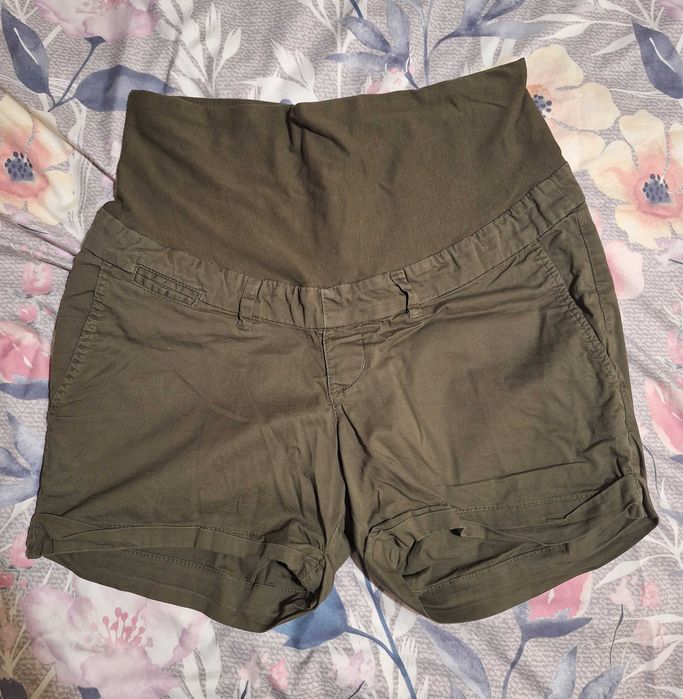 Spodenki ciążowe H&M MAMA khaki 40