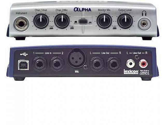 Аудіо інтерфейс(Звукова карта) lexicon Alfa - 24 bit/96 kHz
