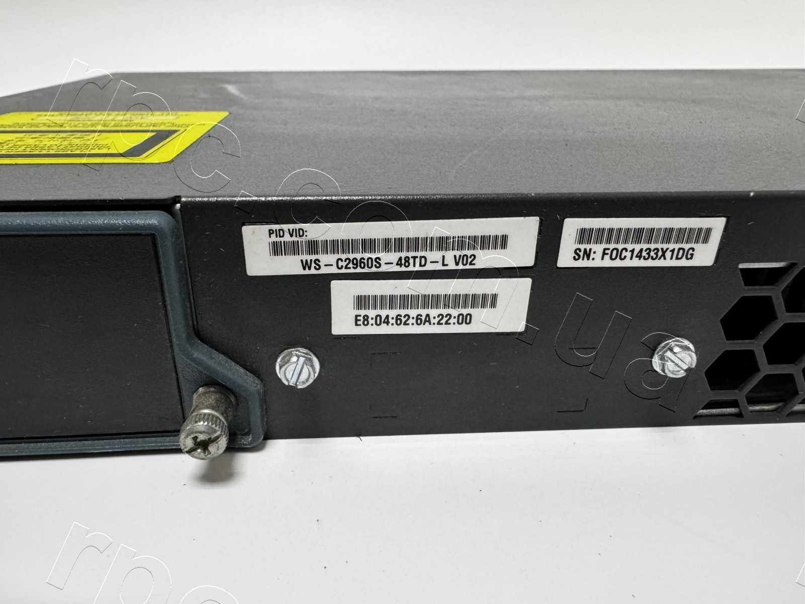 Гігабітний комутатор Cisco Catalyst 2960-S (WS-C2960S-48TD-L) Gigabit