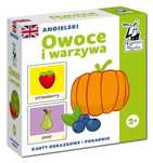 Angielski. Owoce i warzywa. Karty obrazkowe + poradnik. Kapitan Nauka