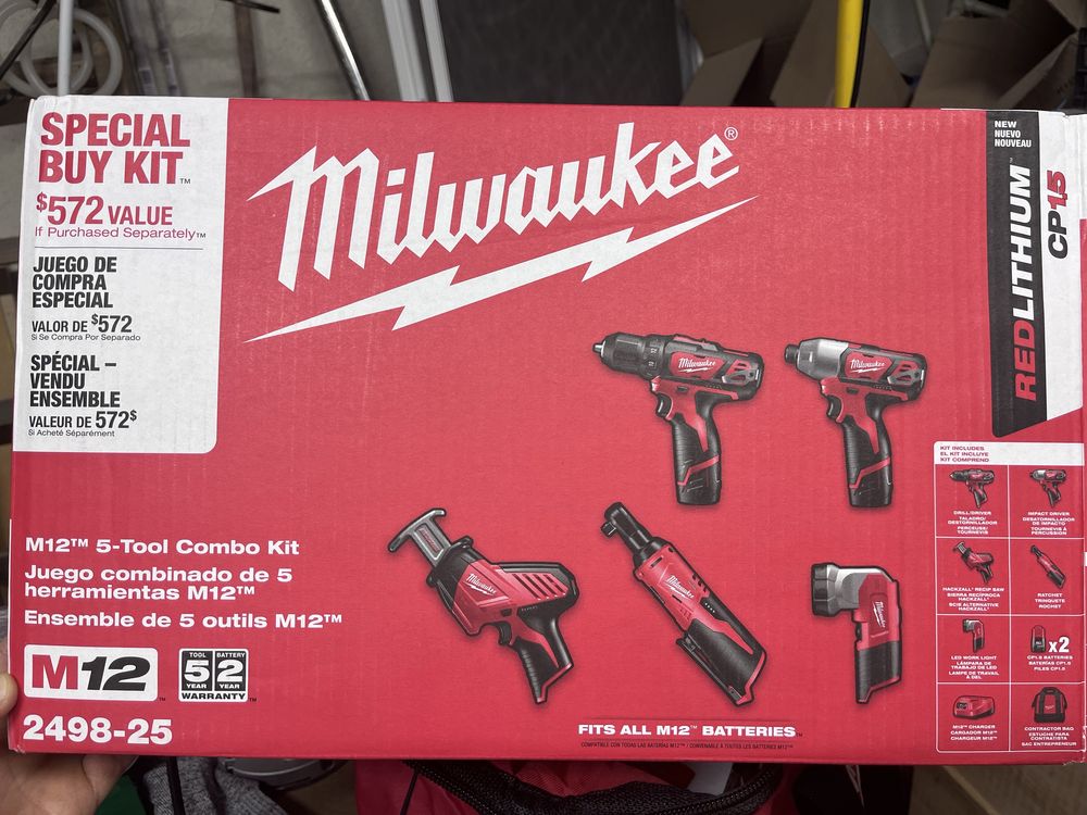 Набор інструментов Milwaukee m12