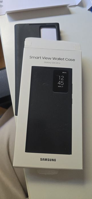 Samsung s24 Ultra Smart View Wallet Case czarny