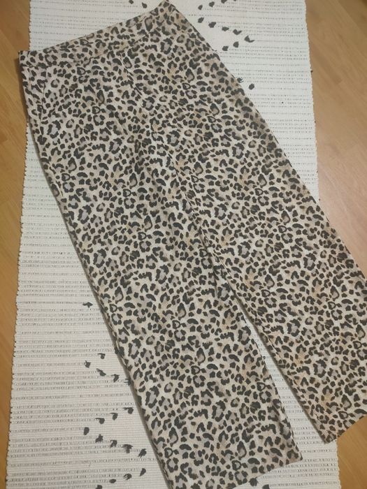 Брюки штани палаццо у леопардовий принт