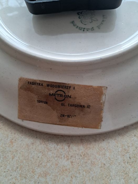 Porcelanowy zegar Fajans Włocławek