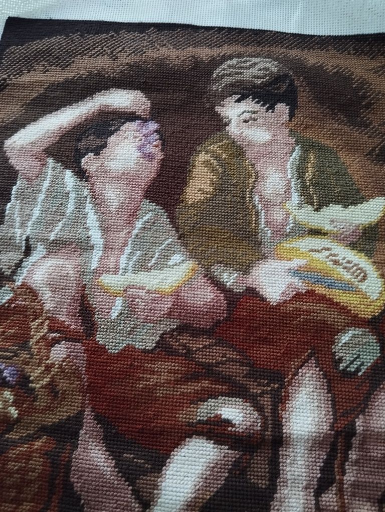 Quadro em meio ponto sem moldura.