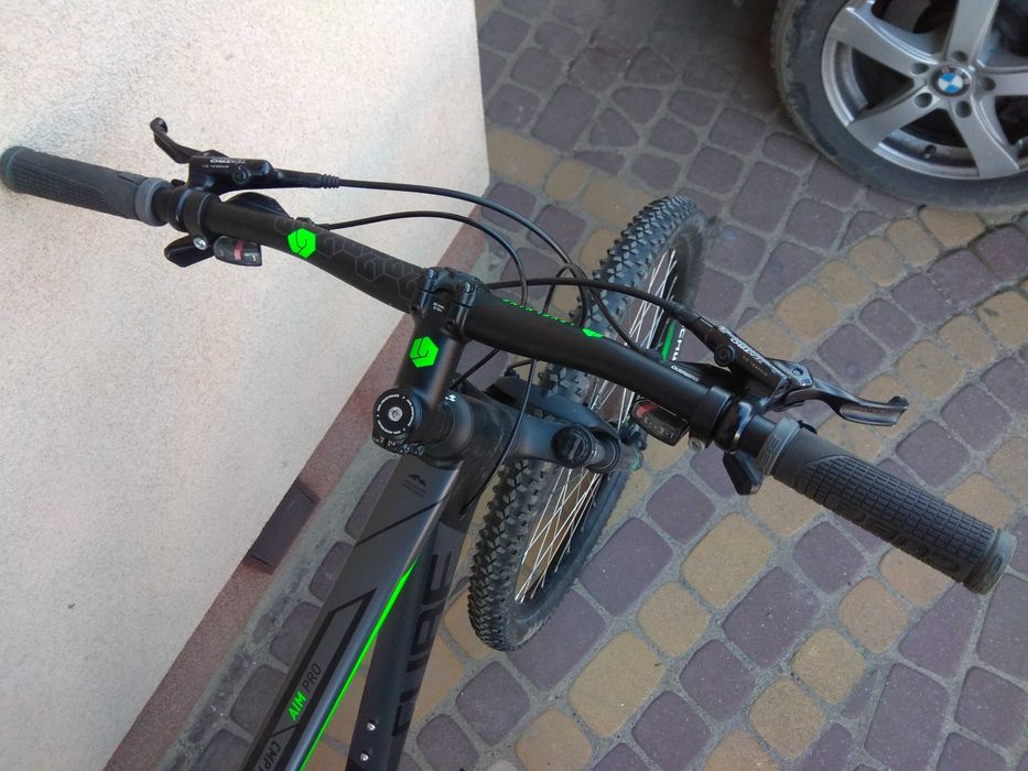 Rower MTB CUBE AIM PRO czarny rama 18 cali koła 27,5cala Shimano DEORE