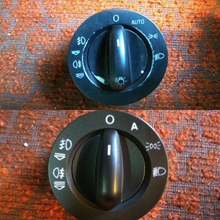 Реставрация, восстановление потертых автомобильных кнопок, кнопки