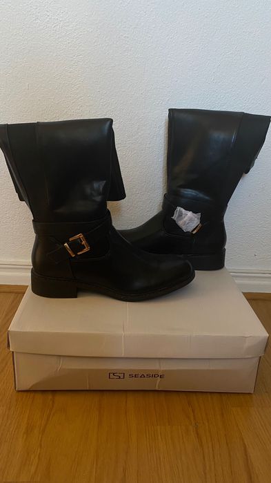 Bota feminina cano alto