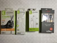 Cabos USB-C 1,20m/0,60m/1,80m