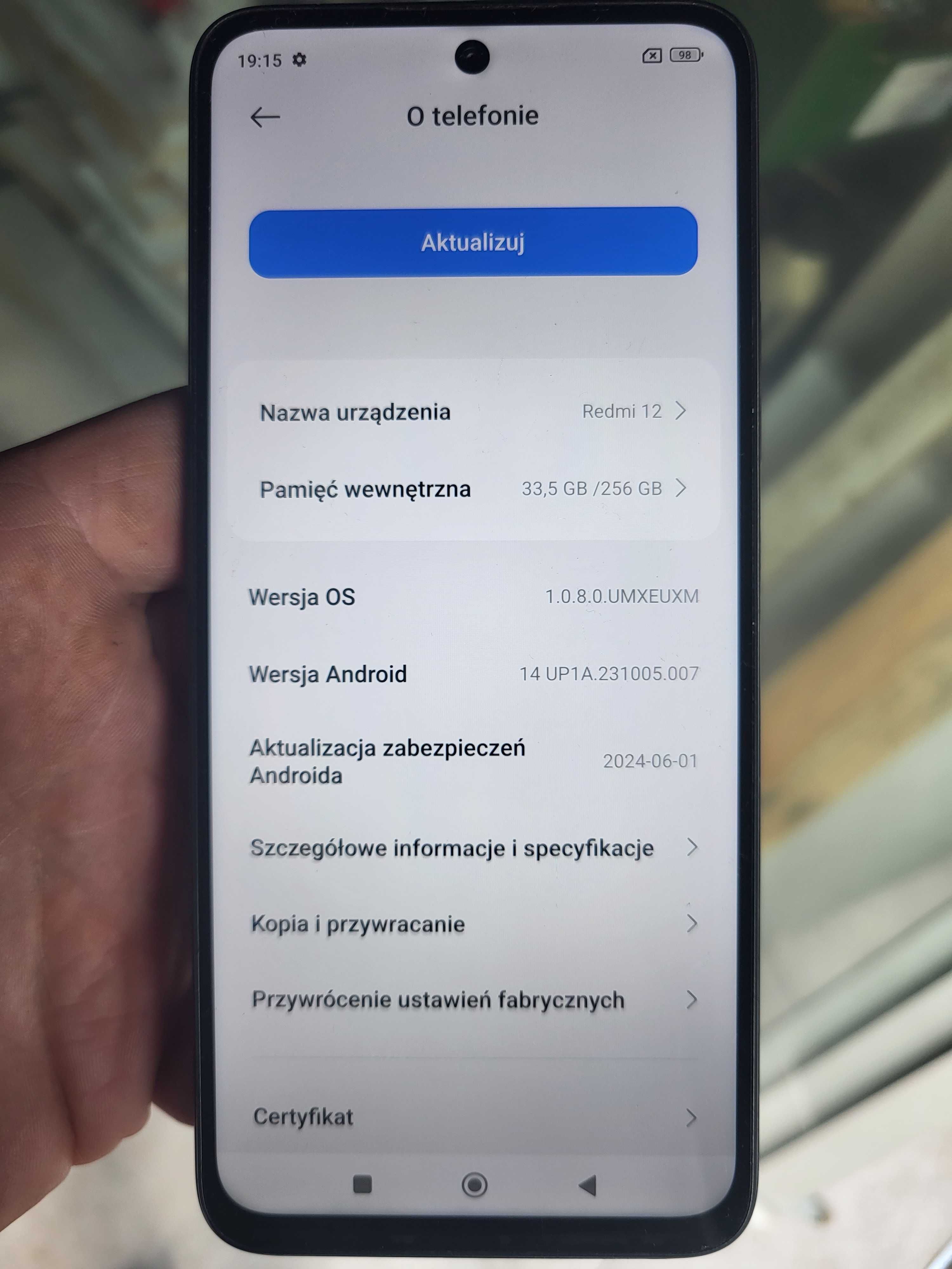 okazja REDMI 12 nfc 6,73cala smartfon 256b/12gb 64mpix dualsim