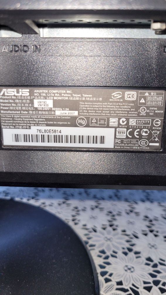 Monitor Asus sprawny