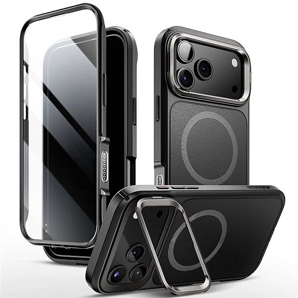 Etui Supcase IBLSN Ares Flip Mag MagSafe na iPhone 17 Pro Max - czarne
