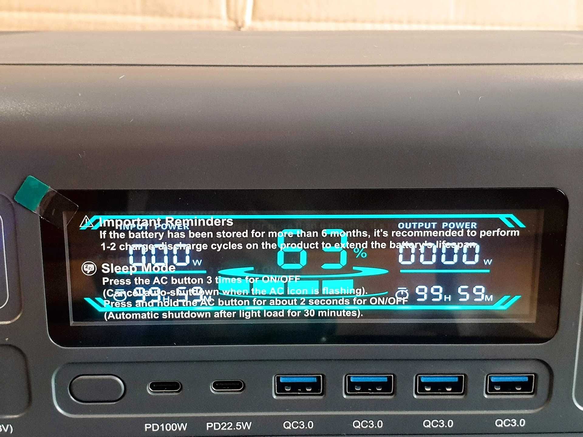 APOWER 1000 Зарядна станція LiFePO4 1024 Вт/г, 1800 Вт