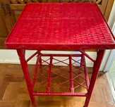 Mesa de verga vermelha