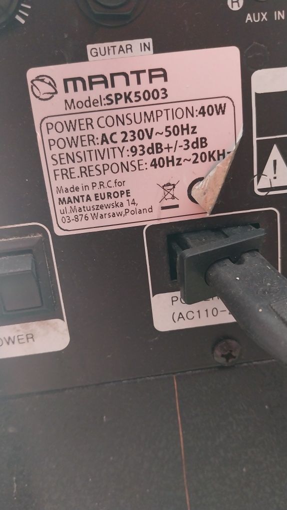Głośnik manta spk5003
