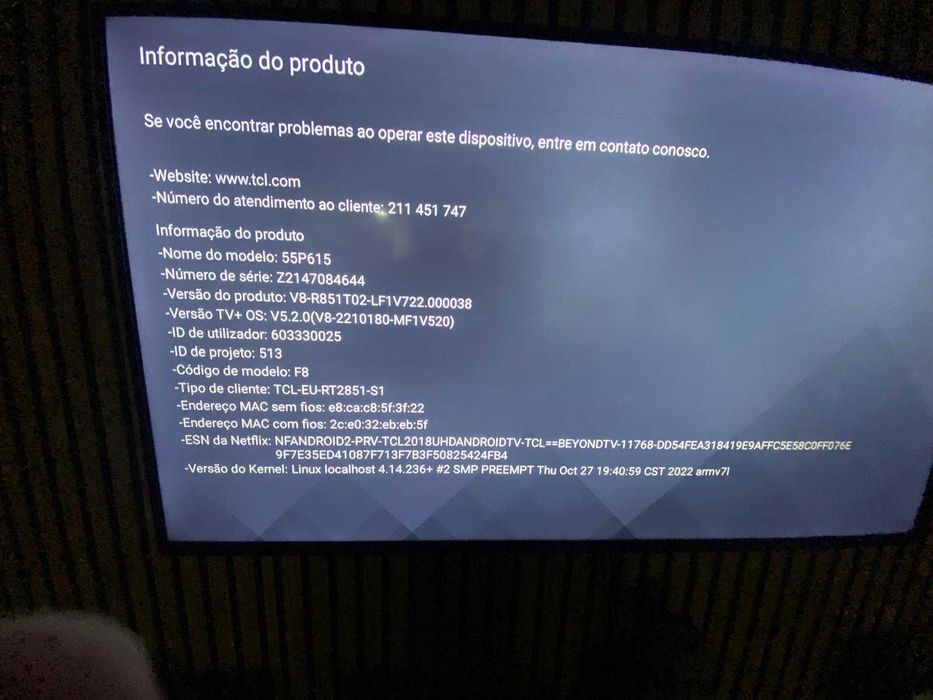 TV TCL 55 Polegadas P615 Smart TVTV