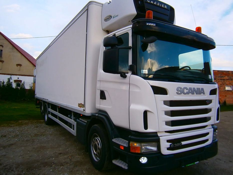 Scania G 320 6X2 CHLODNIA 9,8 MAŁY PRZEBIEG SUPER STAN  Carrier supra 950