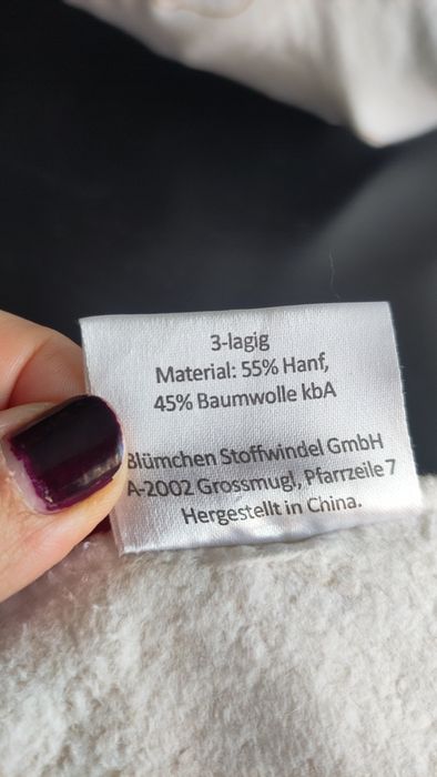 5 Absorventes da Blümchen de Cânhamo e Bambu
