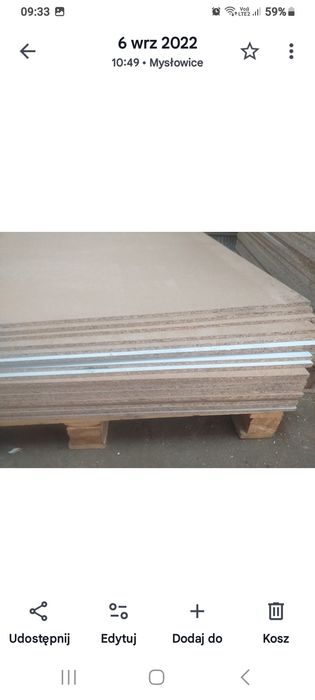 Sprzedam plyty wiórowe